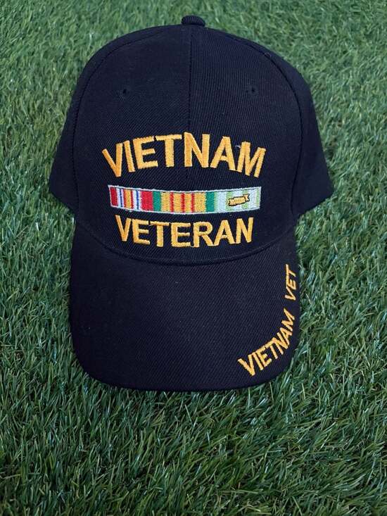 Unbranded Other - Vietnam Veteran Embroidered Baseball Cap with Military Ribbons